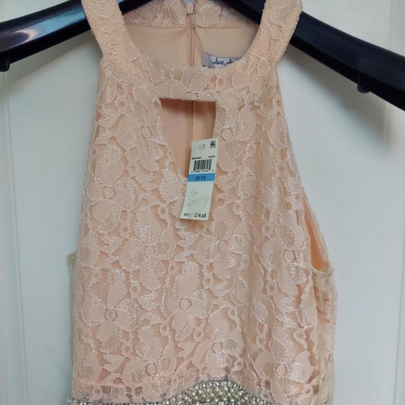 NWT LOVE JAYNE BLUSH TOP BLACK BOTTOM ROMPER SIZE 20.5 SUPER CUTE - Picture 4 of 11